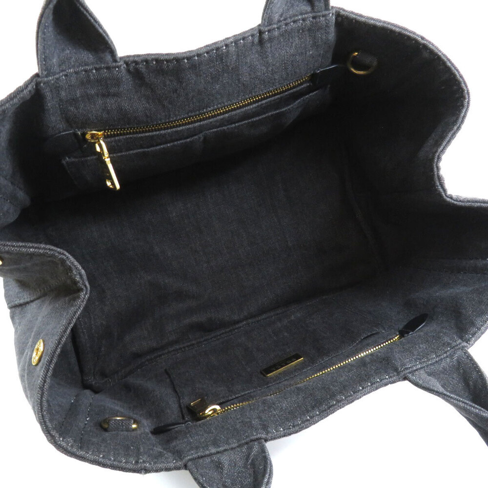 Prada Canapa Tote Bag Denim - Picture 5 of 11